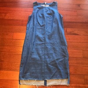 👗Zara denim midi dress
